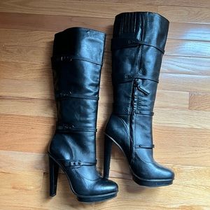 BCBG MaxAzria knee high leather boots